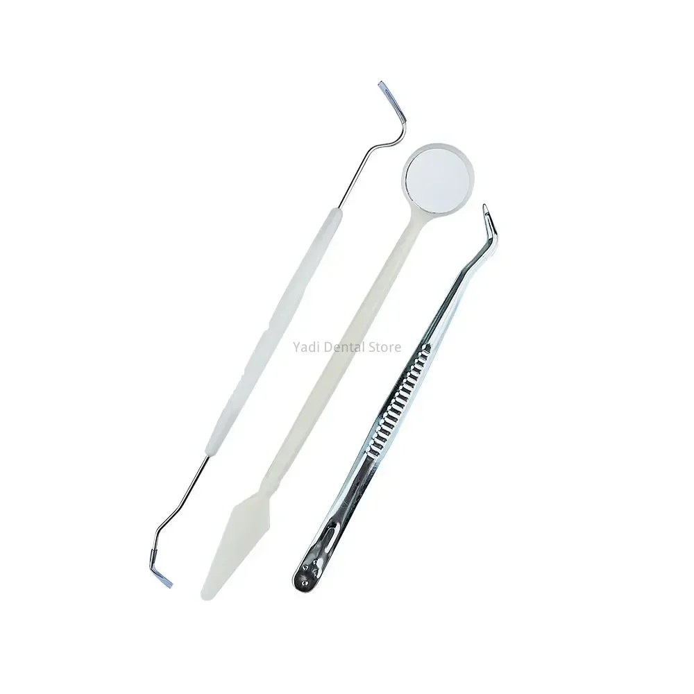 

50sets Dentist Kit Mouth Mirror Probe Hook Pick Tweezer Set Dental Tool Kit Stainless Steel Instrument Dentista Oral Care Kit