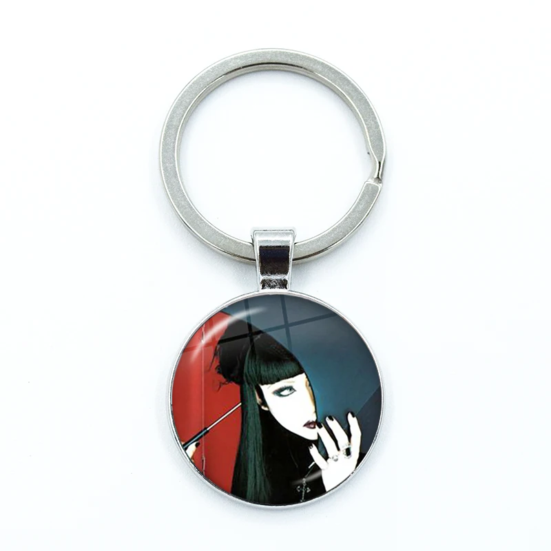 Moi Dix Mois Malice Mizer Mana Sama Glass Pendant Keychain Jewelry Charm Bag Souvenir Key Ring