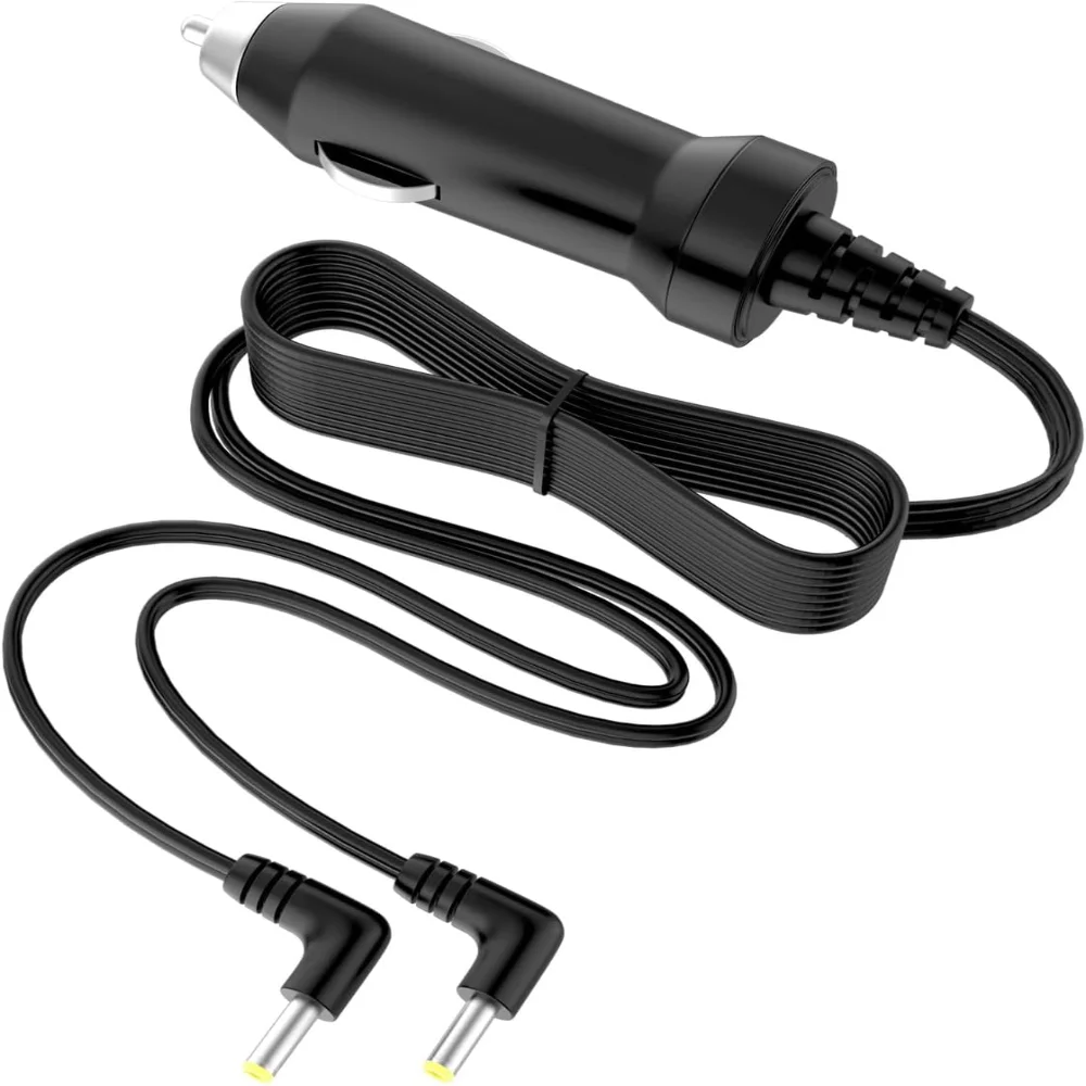 Car 2 Output Cigarette DC Adapter for PET729 PET824 PET1000 PET1002 PET1030 PET7402 Dual Screen/Portable DVD Player Auto Power