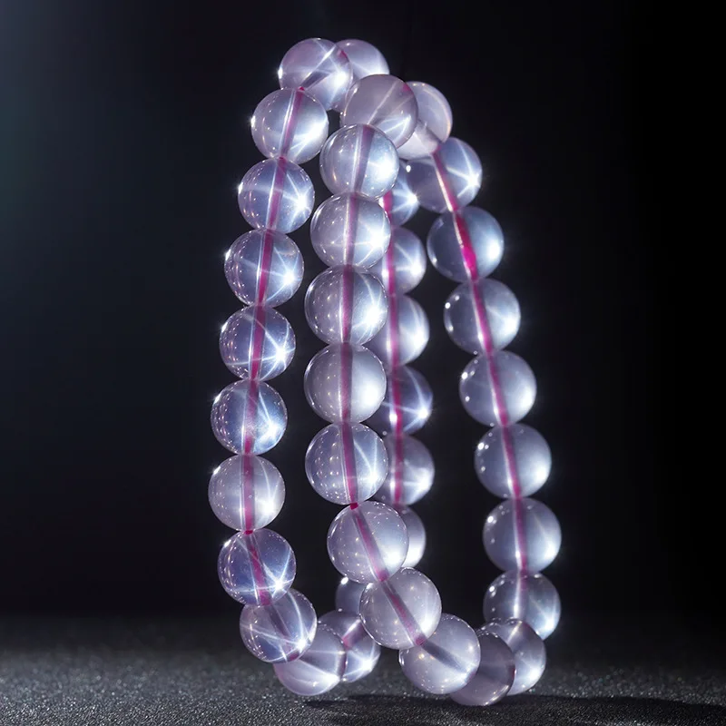 Natural Pink Rose Quartz Gemstone Women Bracelet 8mm 9mm 10mm 11mm Clear Round Beads Men Pink Rose Quartz Best AAAAA