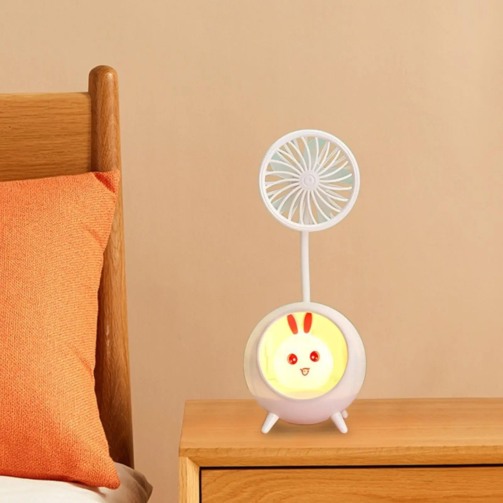 Ventilador pequeño con LED para hombre y mujer, dispositivo de refrigeración para exteriores, interiores, viajes de oficina