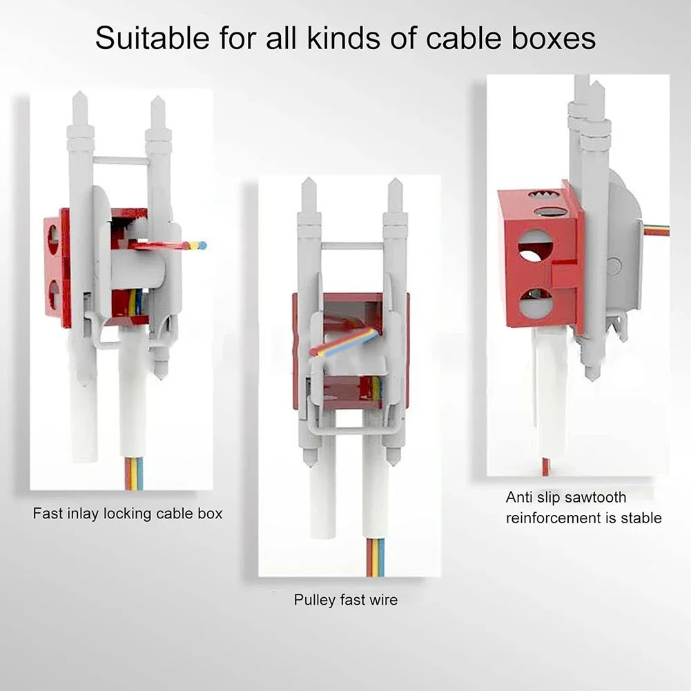 Cable Puller Electrical Wire Threading Aid Wire Cable Pulling Auxiliary Device Pulley Cable Puller Electrician Cable Fish Wire