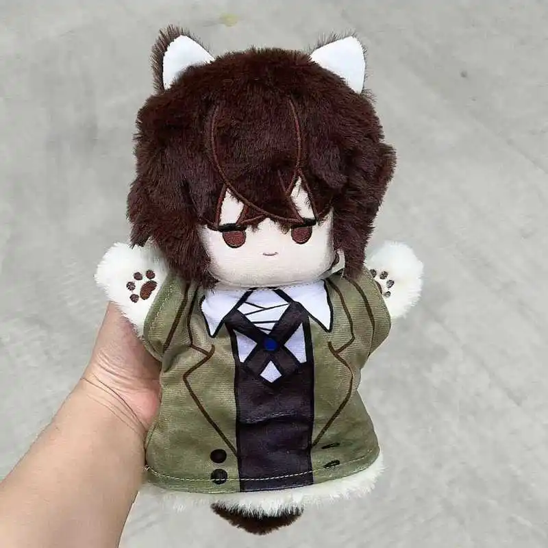 Bungo Stray Dogs periféricos de animé juguetes de peluche Osamu Dazai Edogawa Rampo Nakahara Chuuya atributos muñeca de algodón Handpuppet regalo