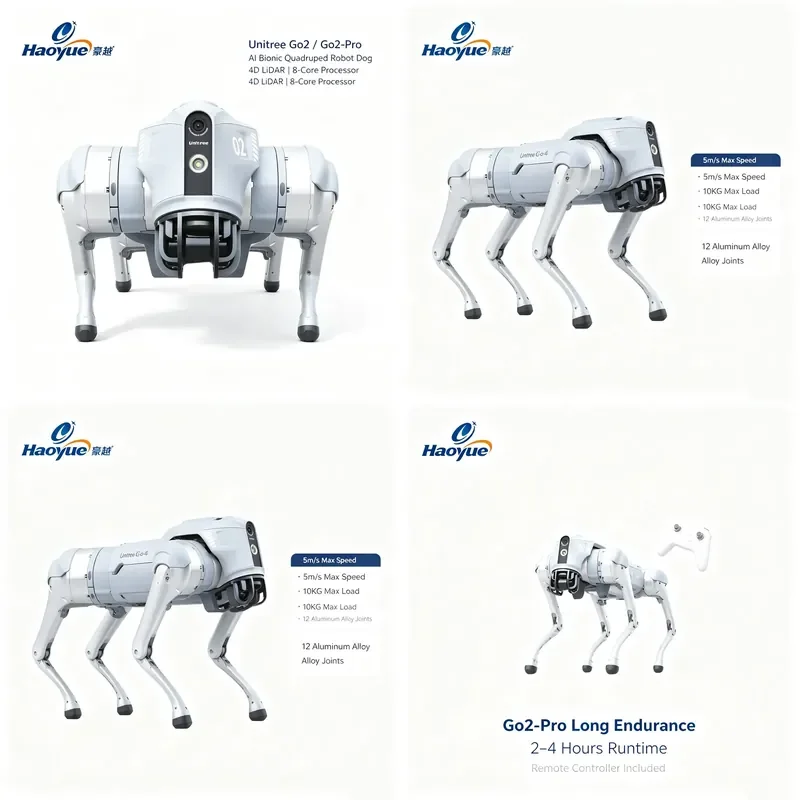 HCY Go2PRo AI Large Model Bionic Quadruped Dog Long Battery Programmable for Education Commercial