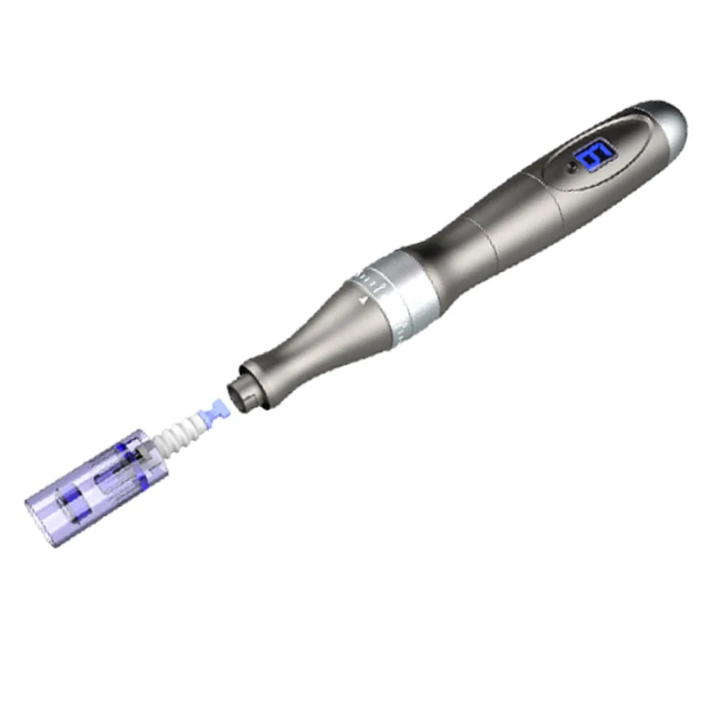 Electric Microneedling Pen 21000RPM, Professional Dermapen Machine With 20 Pcs Replace Cartridege