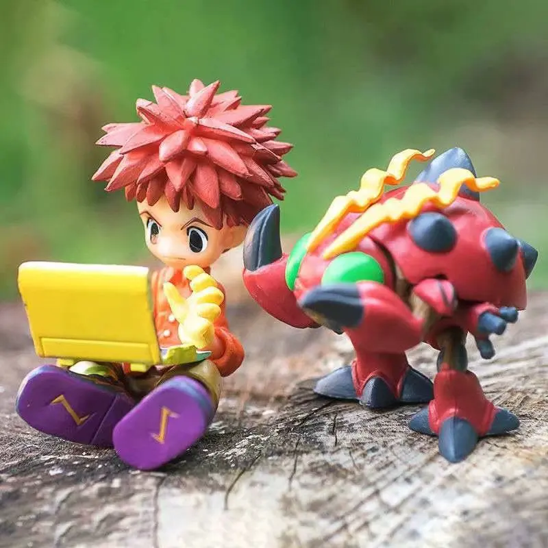 

Digimon Adventure Q Version Anime Model Izumi Koushiro Tentomon Toy Desk Decoration Statue Doll PVC Children Cake Gifts