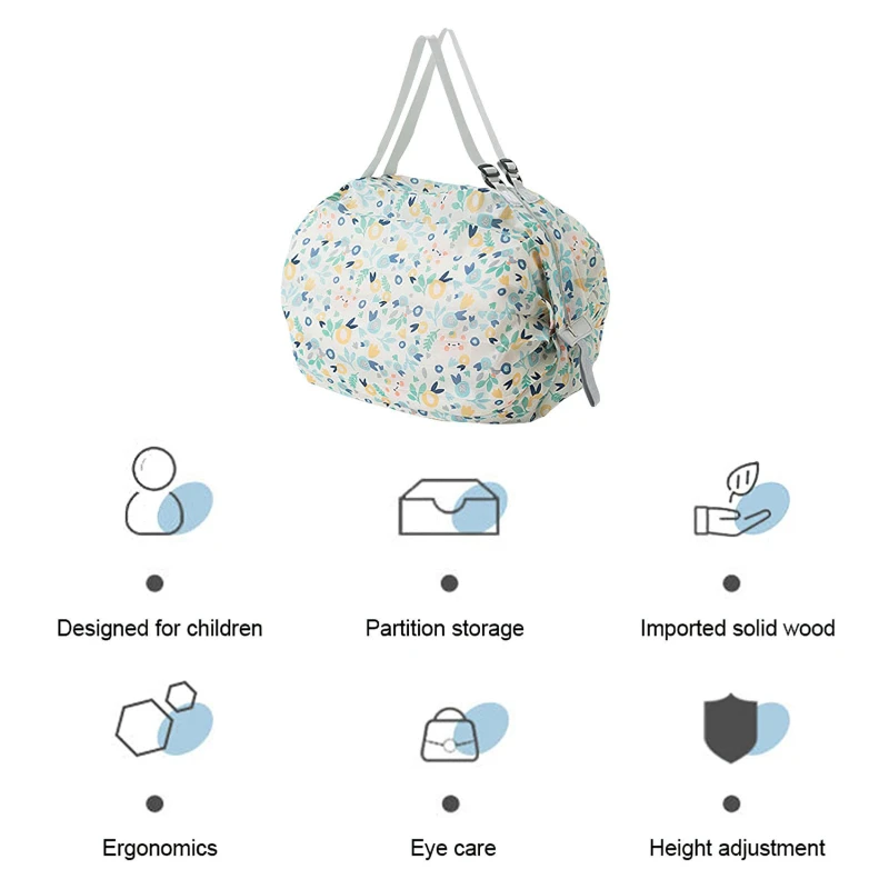 1 Stück faltbare Einkaufstaschen, faltbare Aufbewahrungstasche mit Griff, tragbare Reise-Tarnhandtaschen, große Kapazität, Nylontasche – Detail 5