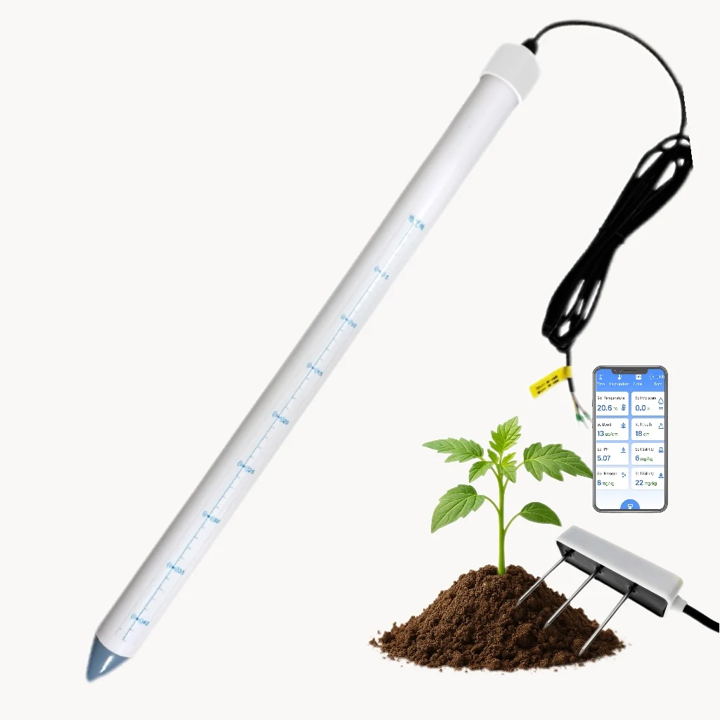 CE Certified Professional Temperature Humidity Conductivity Multi-layer RS485 4G Tubular Soil Moisture Sensors