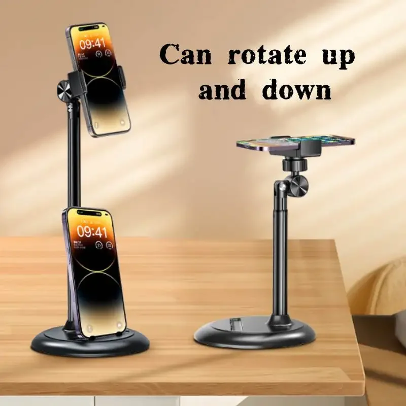 

Aluminum Alloy 360 ° Lazy Person Telescopic Free Rotation Desktop Phone Stand Support Rod Stable Stand Live Streaming Metalstand