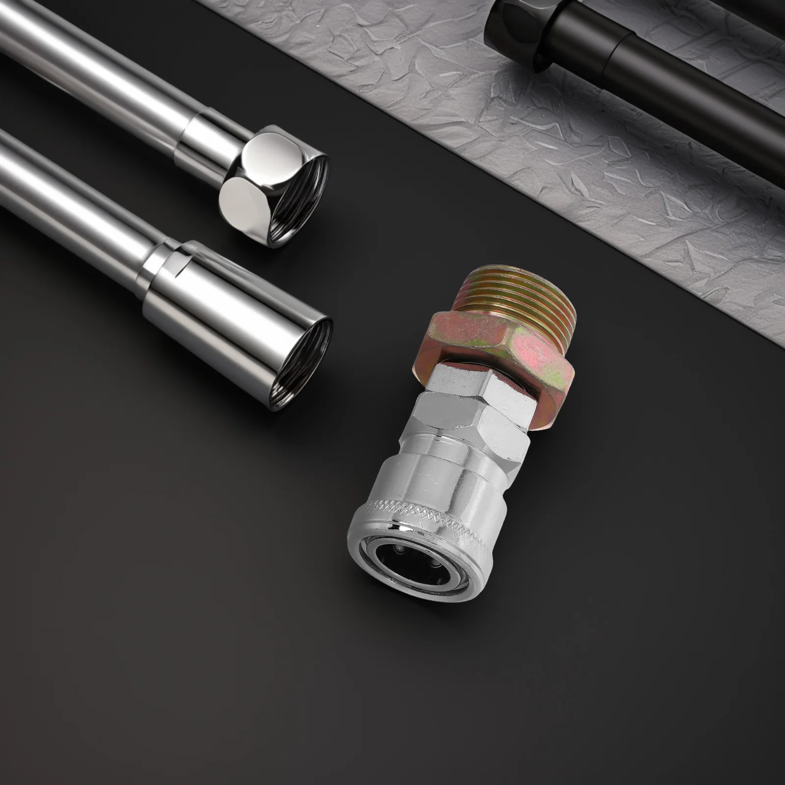 

Truck Gas Tank Adapter Durable Metal Connector Quick Release Coupling Hydraulic Fittings Fuel Compatibility Wide Range Easy