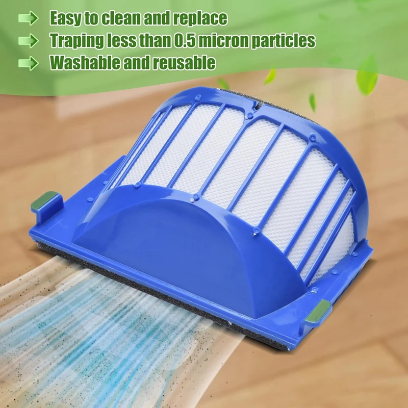 A86I-Hepa 필터 Irobot Roomba 500, 600 시리즈 536 550 551 552 564 560 570 610 614 620 630 650 655 660 665 670 671 675