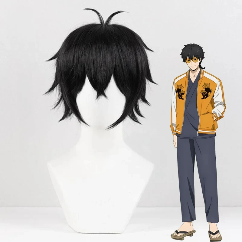 Peruca de cabelo curto preto para homens adultos, Peruca Anime, Fantasia Cosplay, Peruca, Peruca, Peruca, Peruca, Peruca, Peruca, Dia das Bruxas, Carnaval, Suporte, VENTO, QUETOR, Cabelo curto, 2024