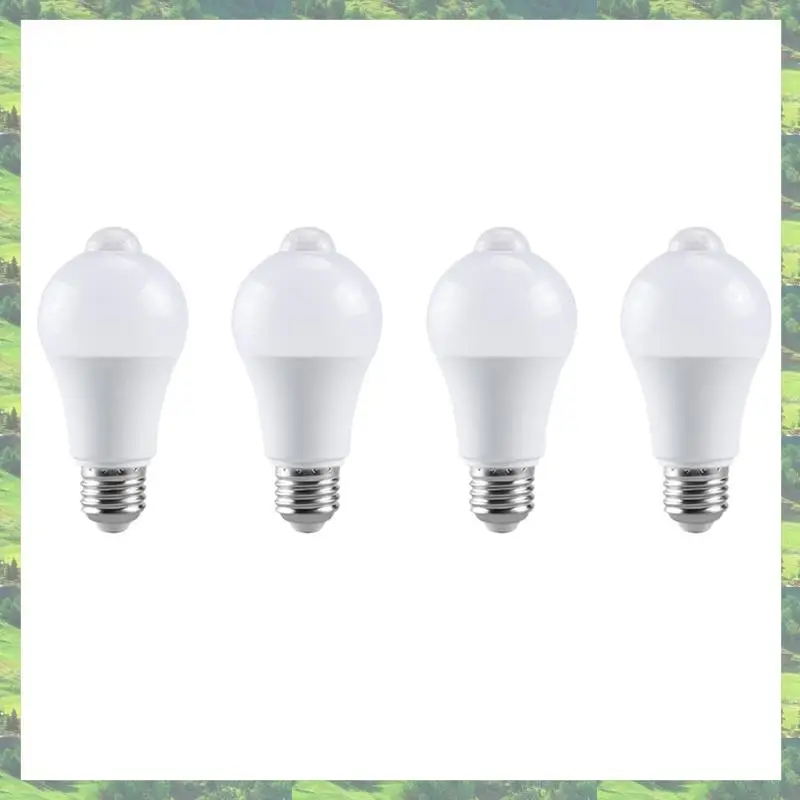 

A59Z-4X 85-265V E27 PIR Motion Sensor Lamp 12W Bulb With Motion Sensor Infrared Motion Detector Security Light Warm Light