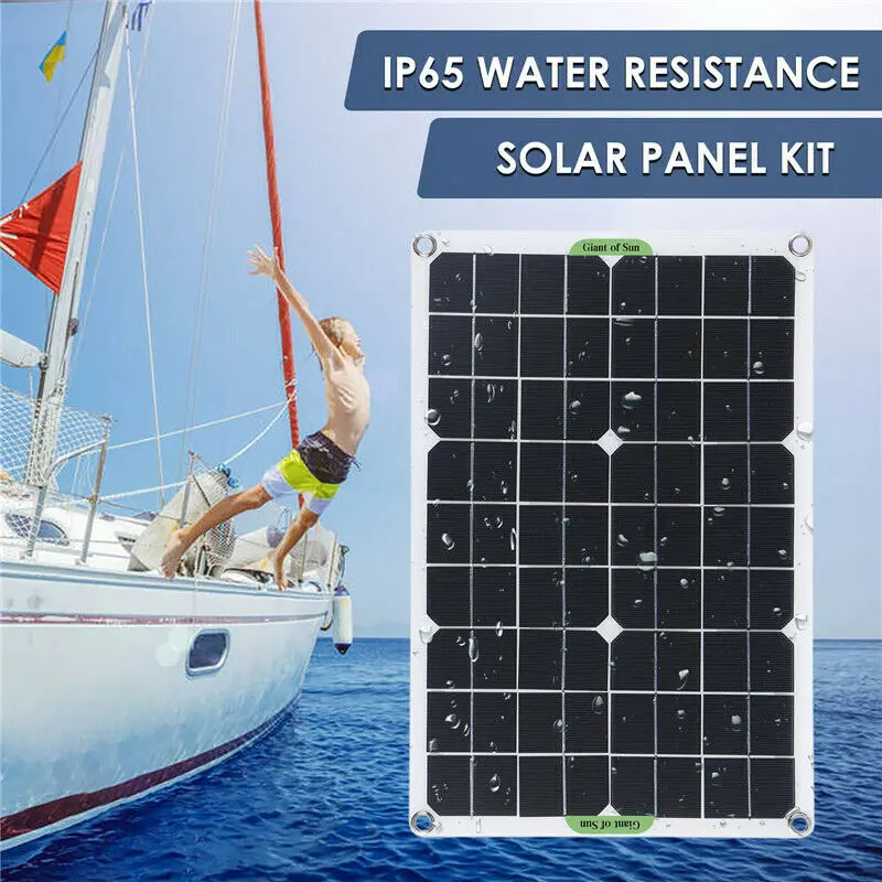 Комплект панелей солнечных батарей 180 Вт, зарядное устройство 12 В с контроллером 50 А для фургонов, лодок, домов на колесах