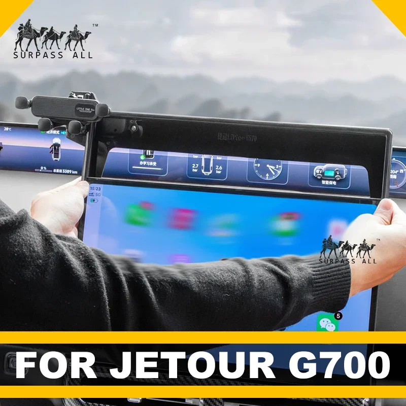 Novo! Suporte de Telefone para Carro para Jetour G700 2025 2026, Base Fixa para Tela, Acessórios Internos