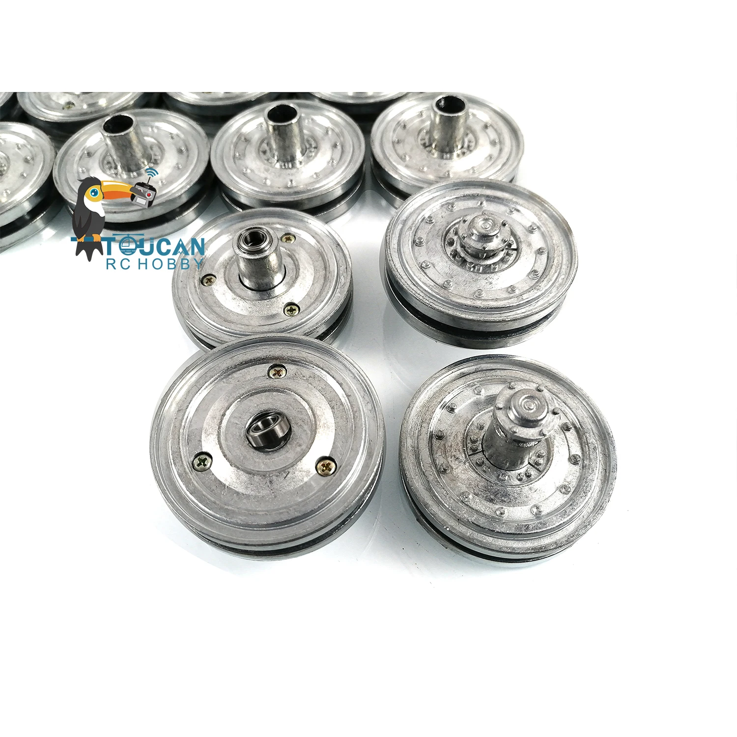 RC Parts Henglong Metal Road Wheels for 1/16 Scale German King Tiger Remote Control Battle Tank Model 3888A Toys TH20030