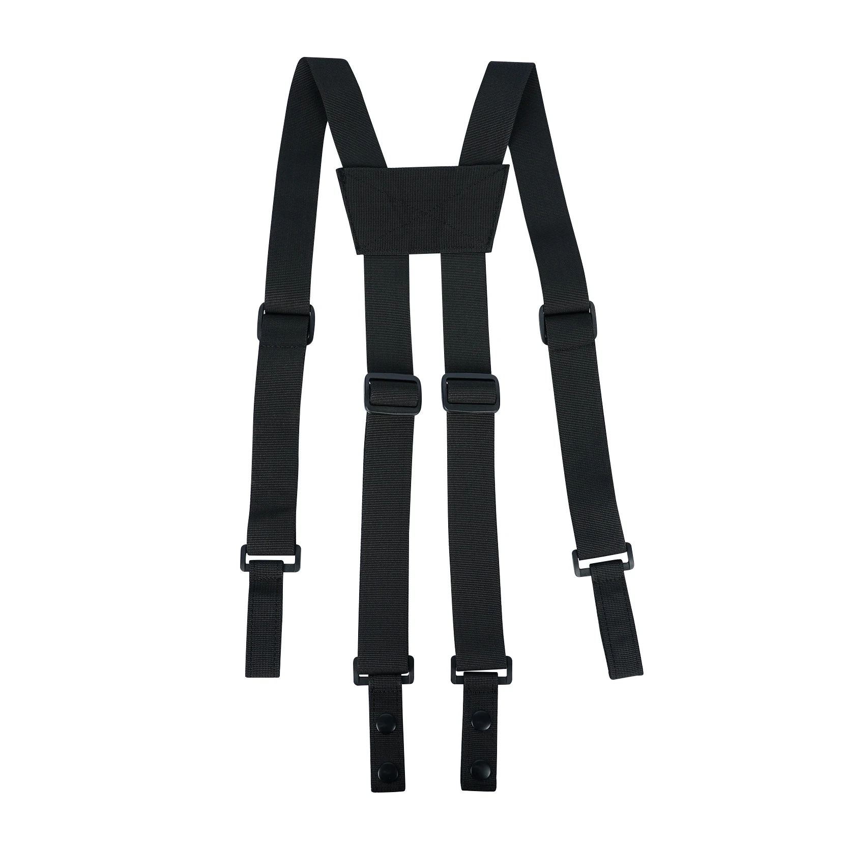 KUNN Tactical Suspenders Police Duty Belt Harness for Men,1.5 Inch Adjustable Tool Belt Suspender with 4 Loop Attachments,Black