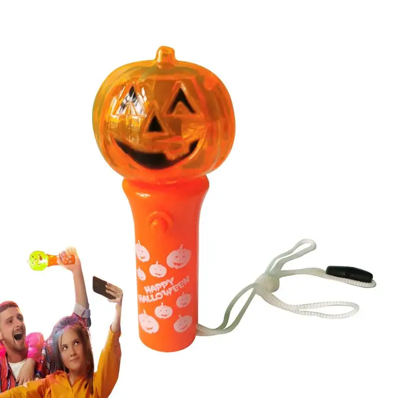 Halloween Light Up Stick Concert Pumpkin Light Wand Creative Cheer Light Wand Carnival Lighting Stick Rich Festive Atmosphere