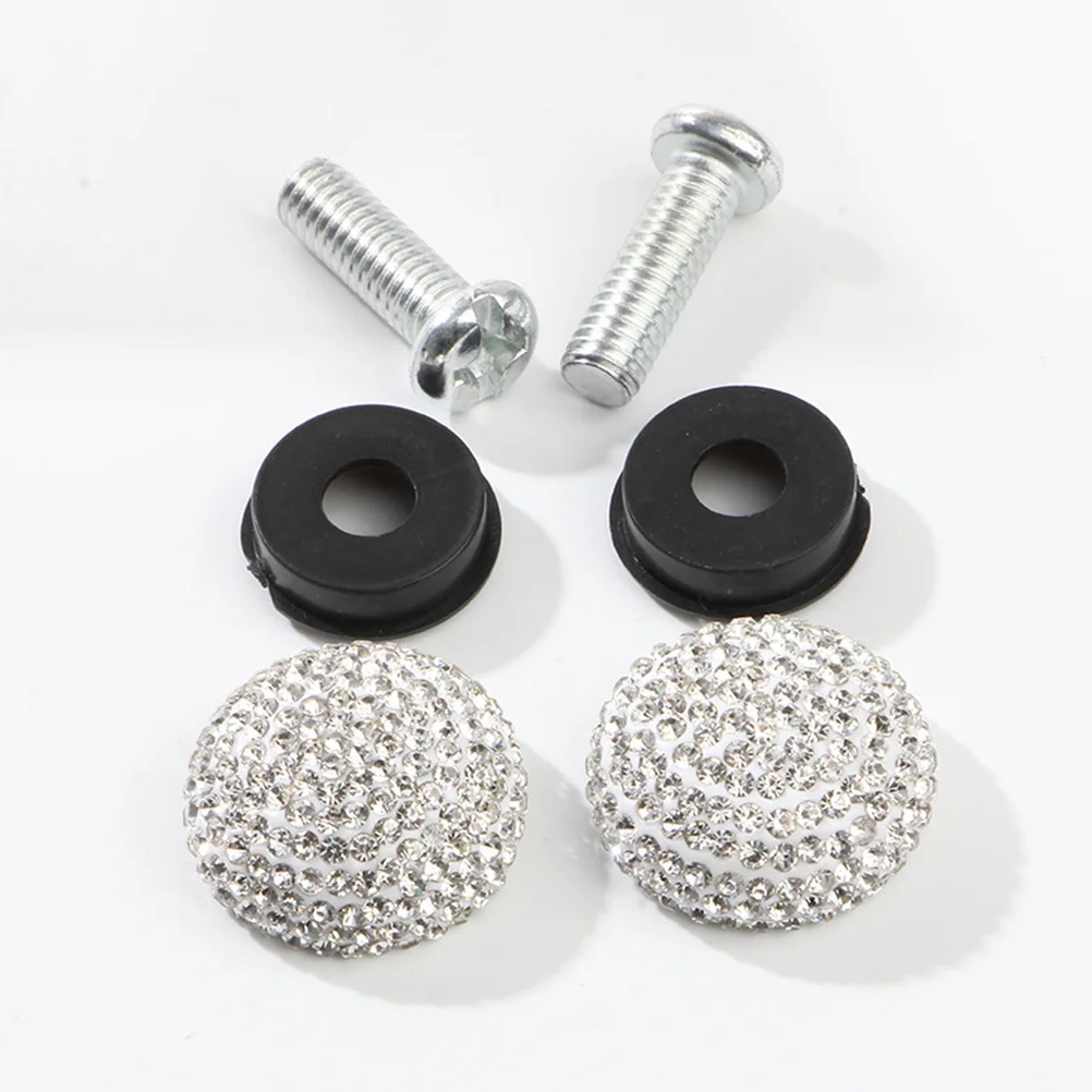 

Rhinestone Screws Decorative Fasteners For Car Truck Motorcycle Anti-Theft Bolt Nut Trim