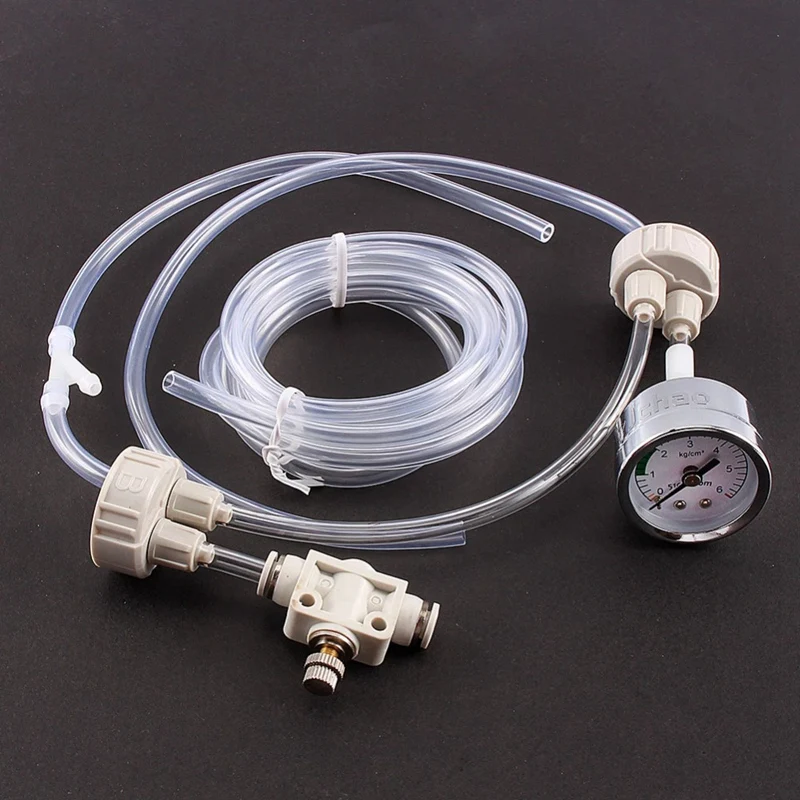 CO2 Valve Diffuser Aquarium Supply Fish Tank Water Grass Homemade Carbon Generator Kit With Pressure Air Flow Device