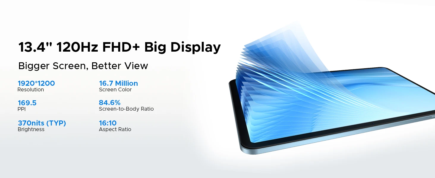 DOOGEE U13 Pro 2 in 1 Tablet PC 13.4" Screen Android 16 11000mAh 36GB RAM(6+30) 256GB ROM Gemini AI Widevine L1 Netflix Supports