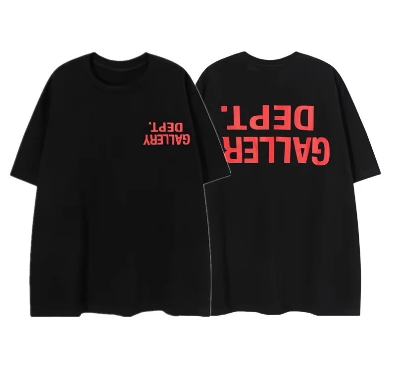 Y2k 2026 Sommer Amerikanischer Retro Minimalistischer Buchstaben-Logo Lustiger Baumwolldruck Neue Lockere Personalisierte Kleidung für Männer und Frauen – Detail 4