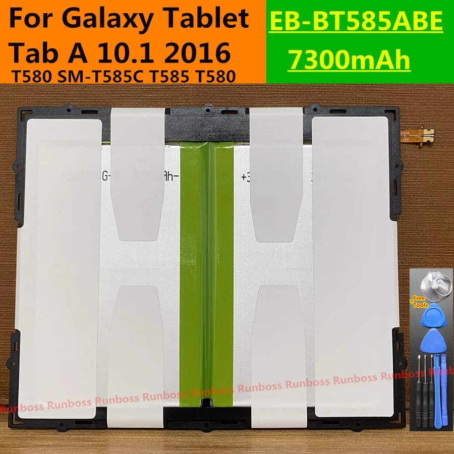 EB-BT585ABE 7300mah Ersatz batterie für Samsung Galaxy Tablet Tab 10,1 T580 SM-T585C T585 T580n Tablet PC-Batterien