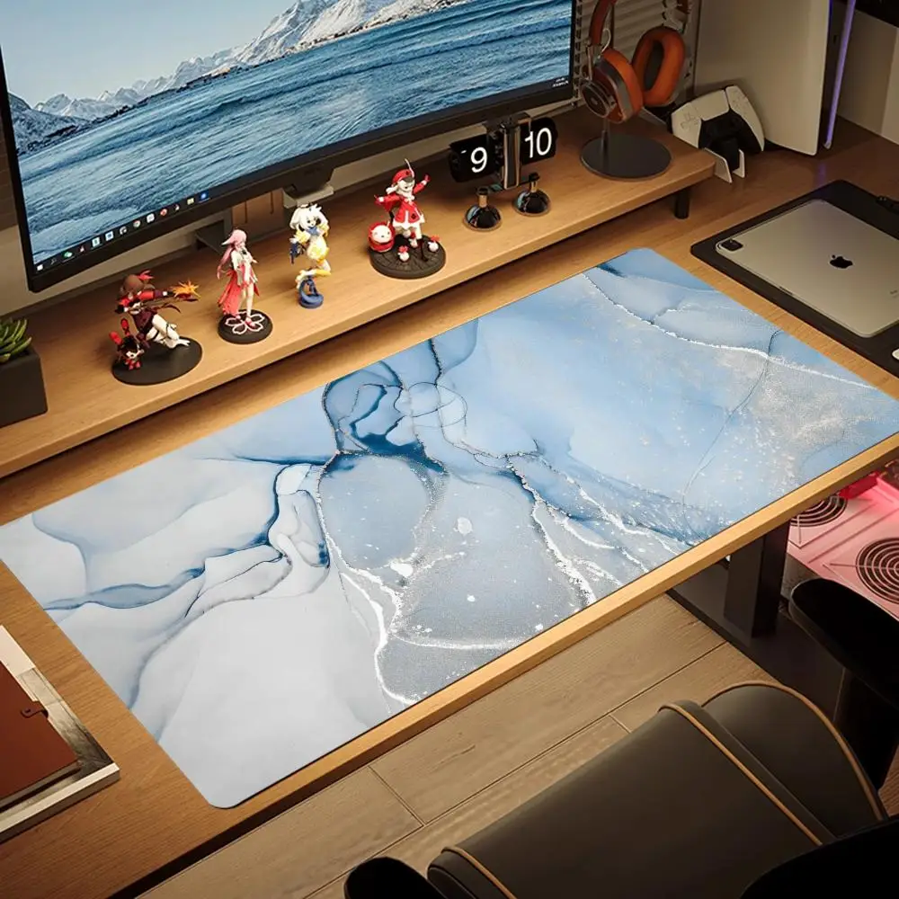 

Blue Marble Design Mouse Pad Large XXL Gaming flash-sale Rubber mini PC Lock Desk Mat Computer Gamers work phone laptop office