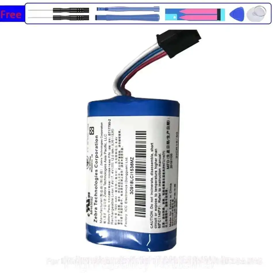 

Аккумулятор принтера BT17790-1 BT17790-2 MZ220, замена премиум-класса для Zebra MZ220, MZ320, 1500 мАч, высокая емкость