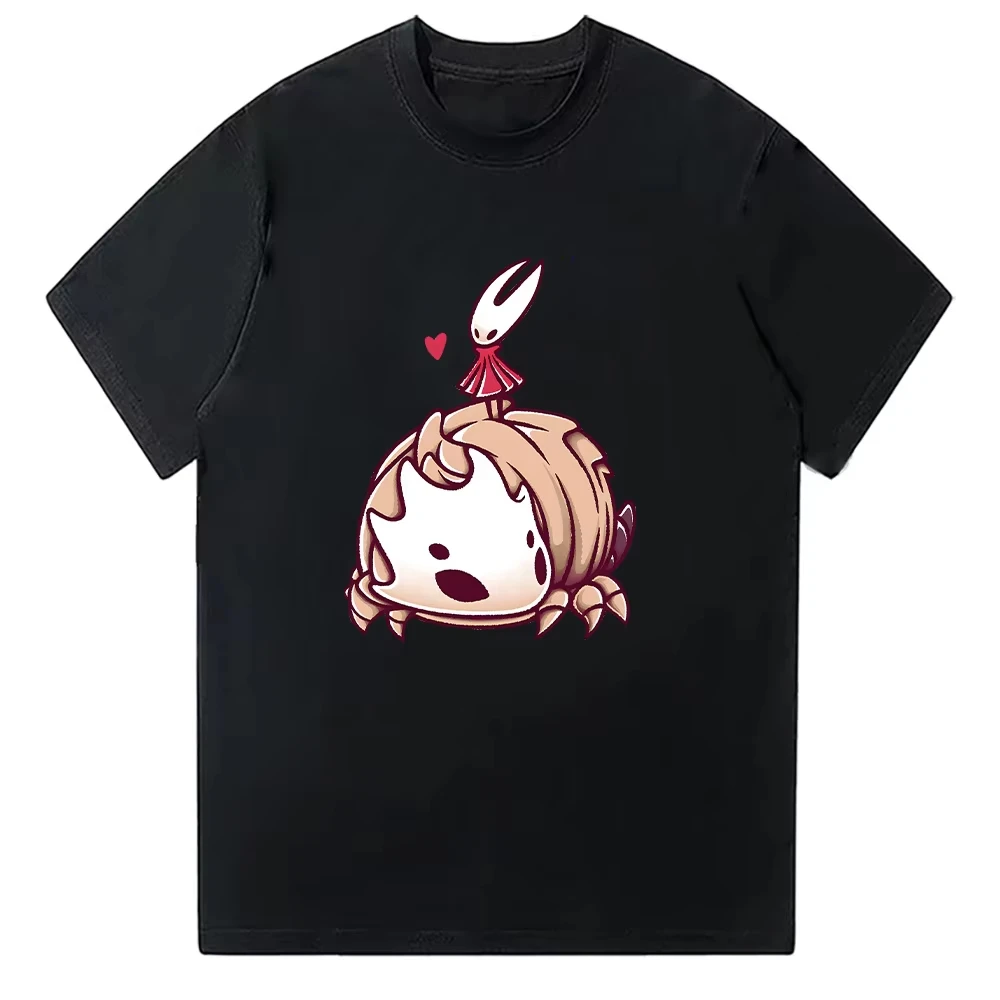 Hollow Knight T-shirt Vintage Loose Oversized Unisex Print T-shirts Men Women Clothing Summer Short Sleeve Neutral high quality
