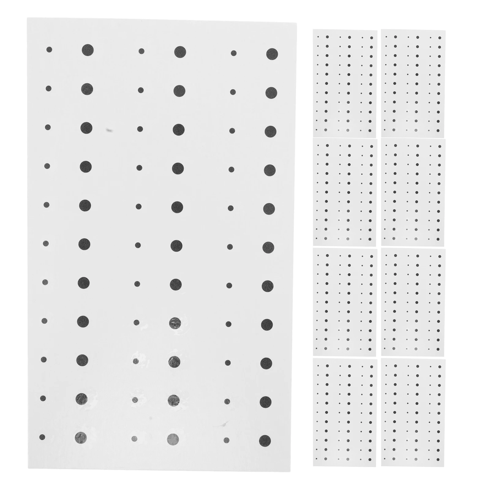 

20pcs Dot Fake Stickers Halloween Masquerade Cute Facial Decals Prank Temporary Tattoo Party Favors Black Circle Stickers