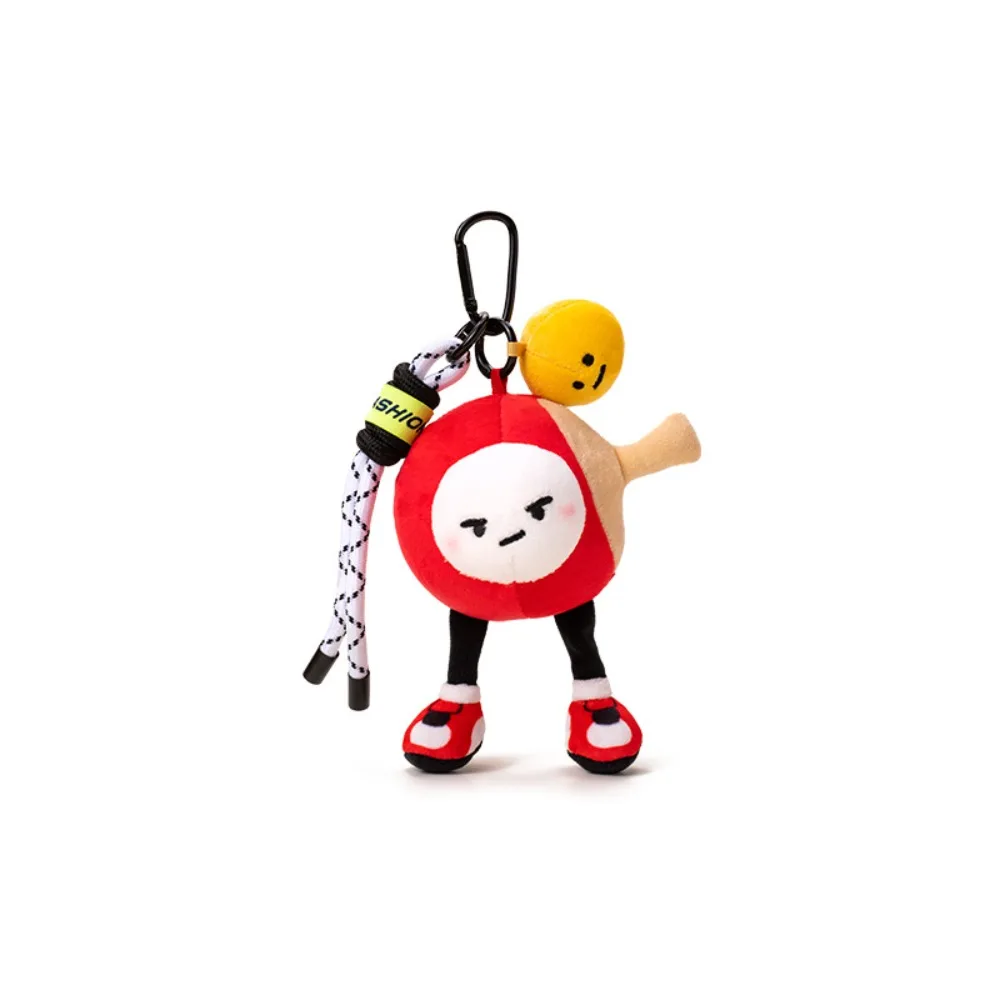 

PP Cotton Plush Table Tennis Plush Toy Collection Fluffy Table Tennis Doll Pendant Hanging Comfortable Sports Plush Keychain