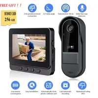 4.3inch 2.4G  Wireless Video Doorbell Camera WIFI Night Vision Smart Home Security Door Bell Two Way Intercom For Home