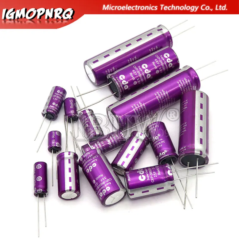 1PCS 3.0V CDA 3V Super Capacitor ibuw 1F 2F 3.3F 5F 7F 10F 15F 18F 20F 30F 50F 60F 100F 120F Farad capacitor 3.0V3.3F 3V10F