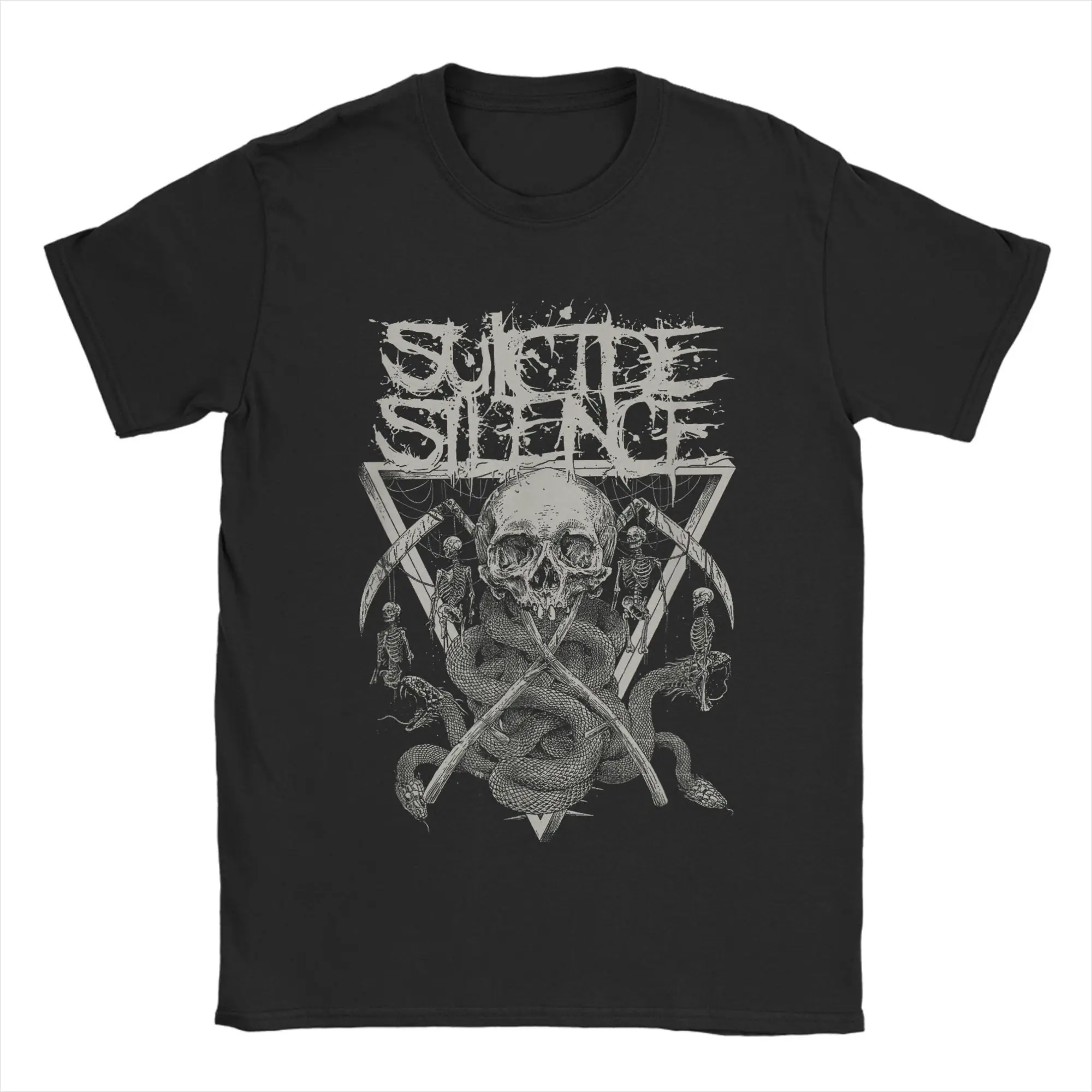 2025 New Suicide Silence Shirt Black Unisex All Sizes T Shirt Men's and Women's Summer Casual Crew Neck Cotton Tee