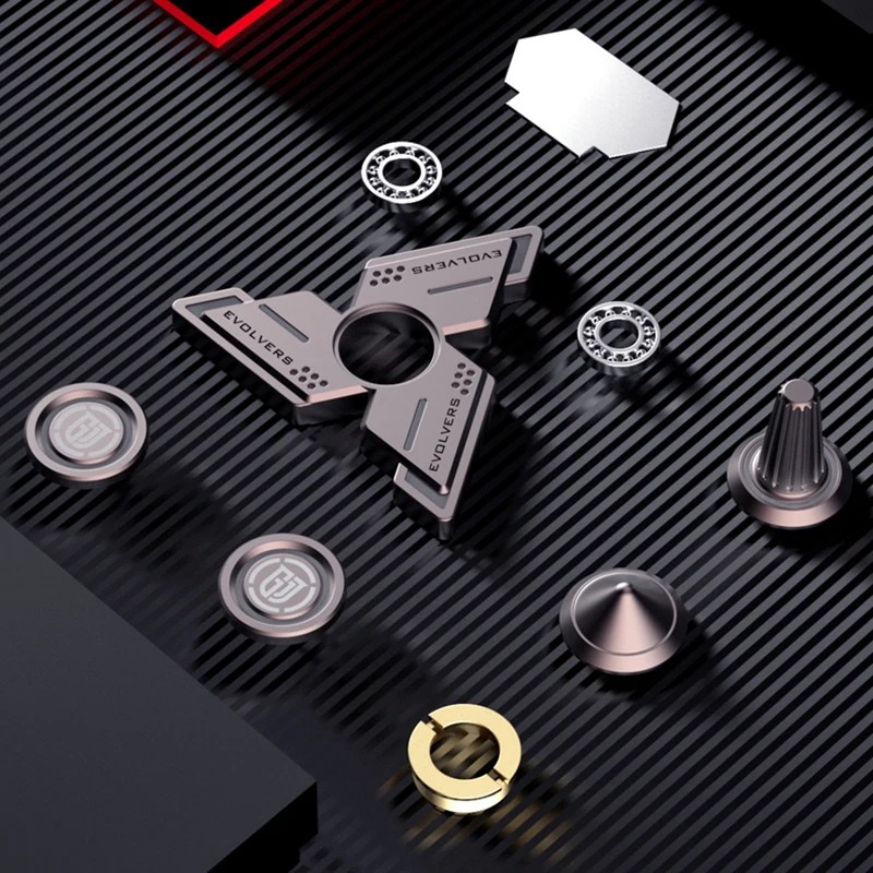 Spinner à main lumineux briquet Fidget Spinner 5 minutes rotatif en alliage métallique EDC adulte Fidget jouets bureau soulagement du Stress jouet cadeaux