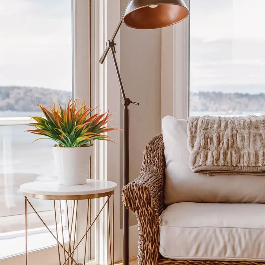 6 шт./набор, пластиковые растения для украшения дома