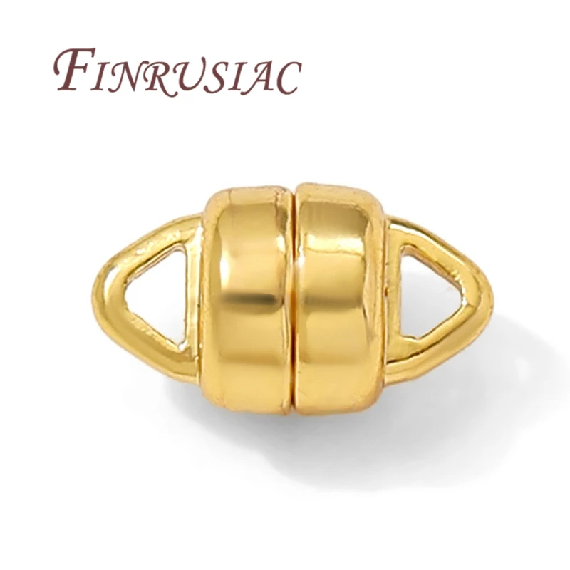 6x10mm 18K Gold Plated Magnetic Clasps For Jewelry,Connectors Clasps For Bracelets Necklaces Making Accessories,Magnet Clasp - view 5