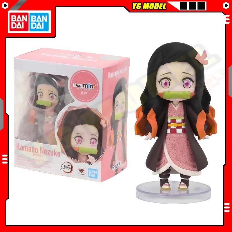 

BANDAI Demon Slayer Action Figures Model Kamado Nezuko Q-version Active Joint Figures Figuarts Mini Series Doll Toys Original