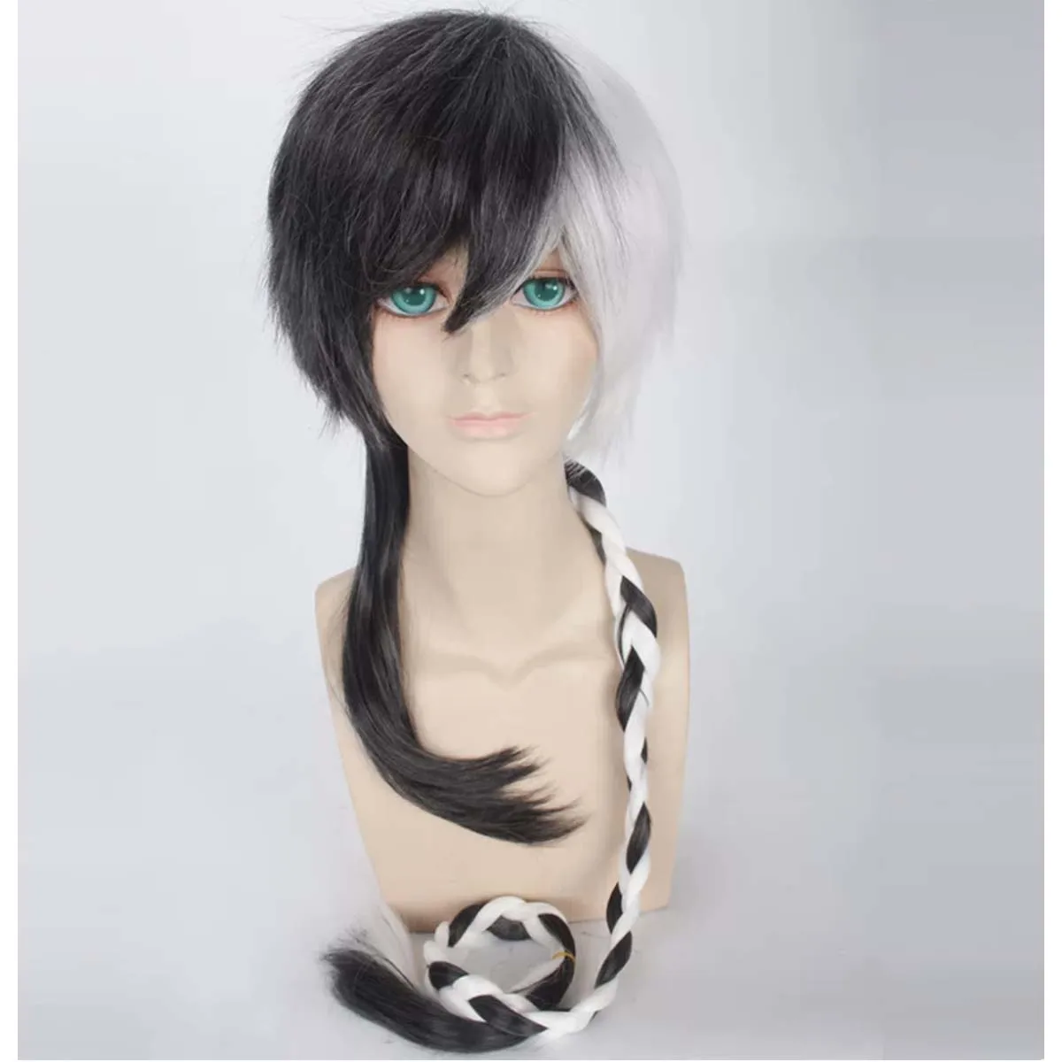 VOCALOID Vsinger Yuezheng Longya Cosplay Black White Gradient Long Heat Resistant Synthetic Hair Wig