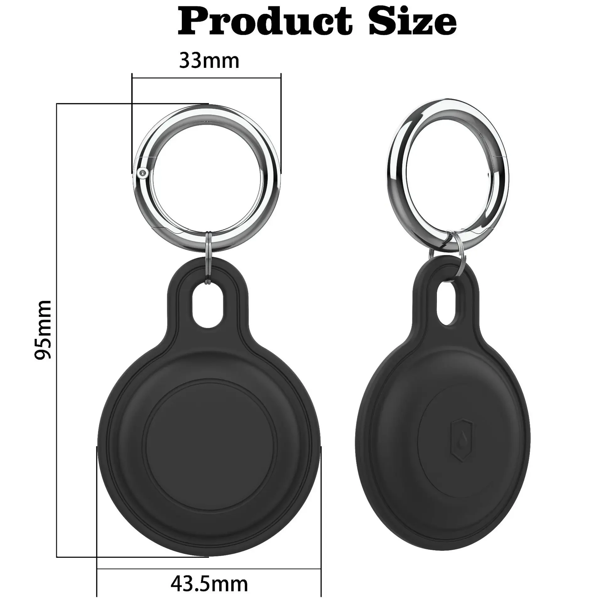 Silicon Keychain for Apple Airtags Case Protective Cover for Travel Waterproof Air tag Holde Tracker Accessories AirTag Case