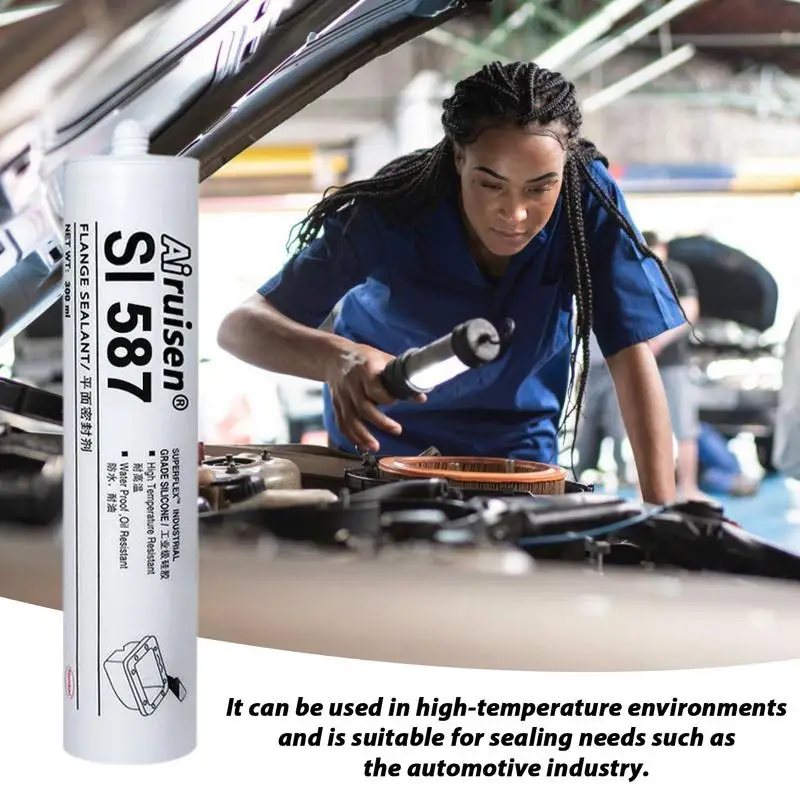 Engine Glue Adhesives Sealants 300ml Oil Resistance Fillers Universal Liquid Gasket Sealer High Temp Adhesive Glue For Car Motor