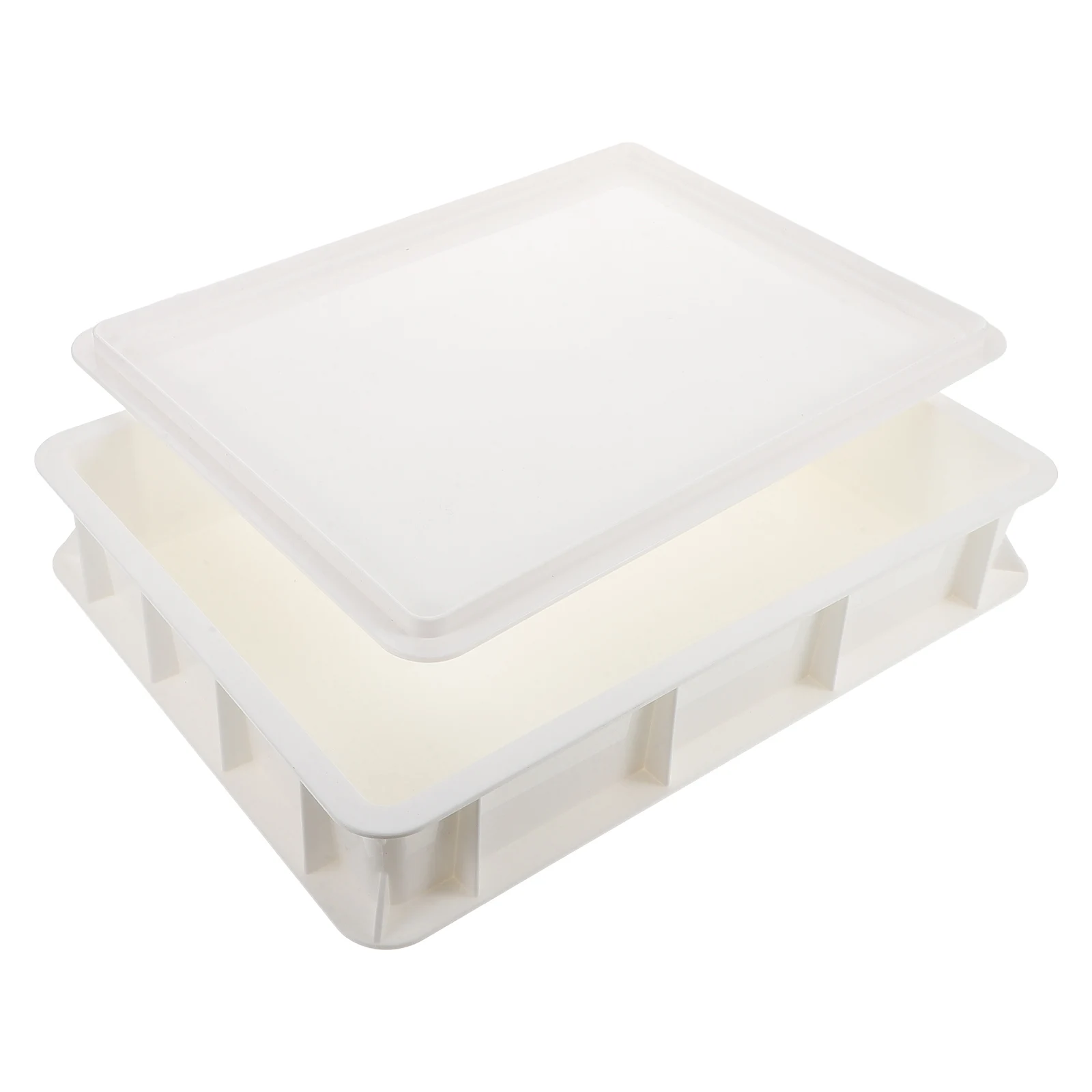 

Plastic Dough Proofing Box Stackable Design for Pizza and Bread Fermentation Container with Lid for Moisture Retention and Easy