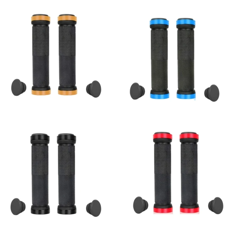 

yunyun Mountain Bike Handlebar Grips Double Locks on Bicycles Handlebar Grip Nonslip Bilateral Locks Cycling Handle Grips