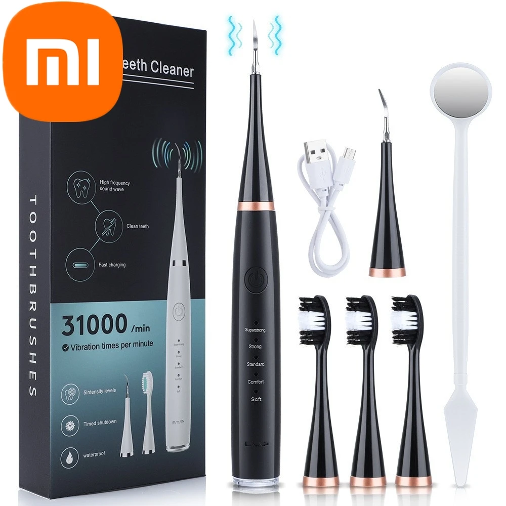 

Xiaomi Electric Toothbrush Sonic Dental Teeth Whitening Kit Tooth Whitener Calculus Tartar Remover Tools Cleaner Stain Oral Care