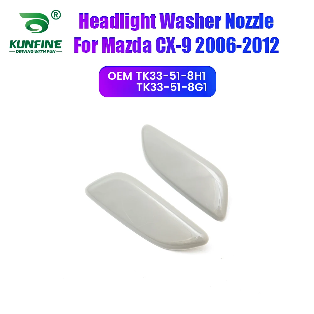 

Car Headlight Front Bumper Washer Spray Nozzle Jet Headlamp Pump Cover For Mazda CX-9 2006-2012 TK33-51-8H1 TK33-51-8G1