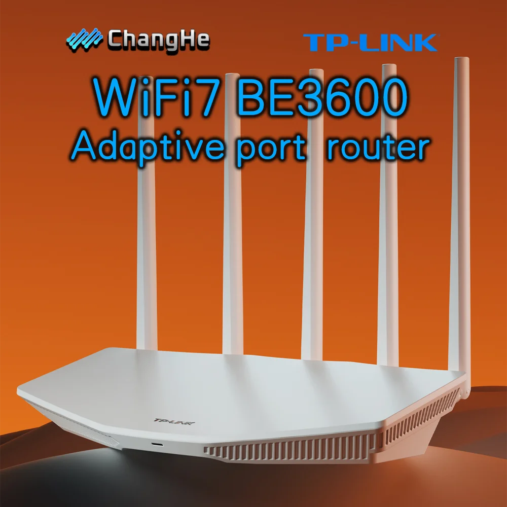 

TL-7DR3610 TP-LINK WiFi7 BE3600 Router - Gigabit Ethernet High-Speed Home Internet Connection Adaptive Port WAN/LAN