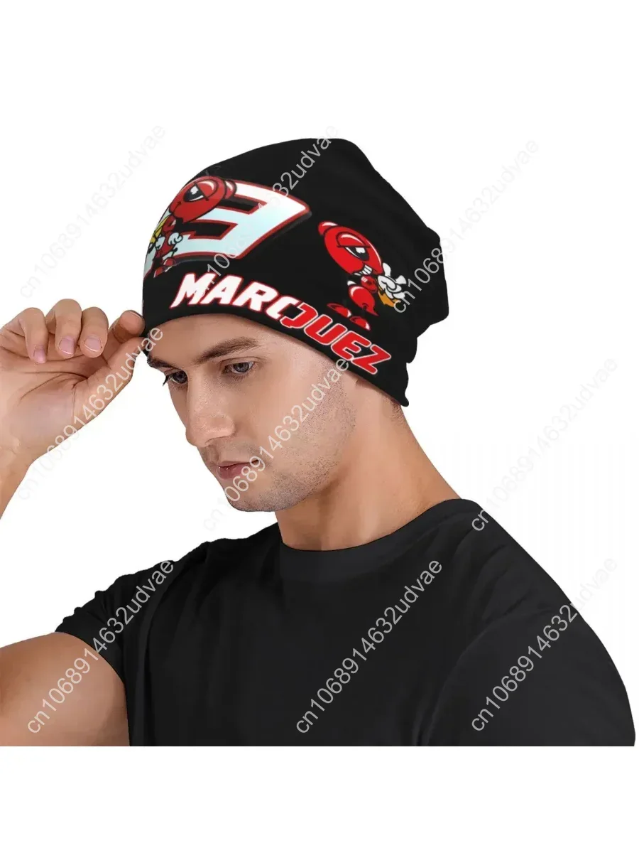 

3D Color printing Knitted Hat For Men And Women, The Amazing Spaniard Racer Marquez 93 Unisex winter Warm Brimless Urinal Hat