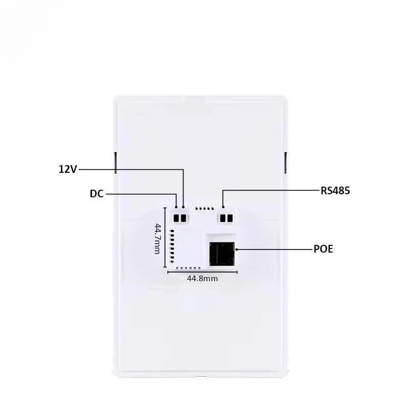 YC-SM08P 8 Inch Tuya Smart Home Central Control Touch Screen Built In RS485 RJ45 LED Lights