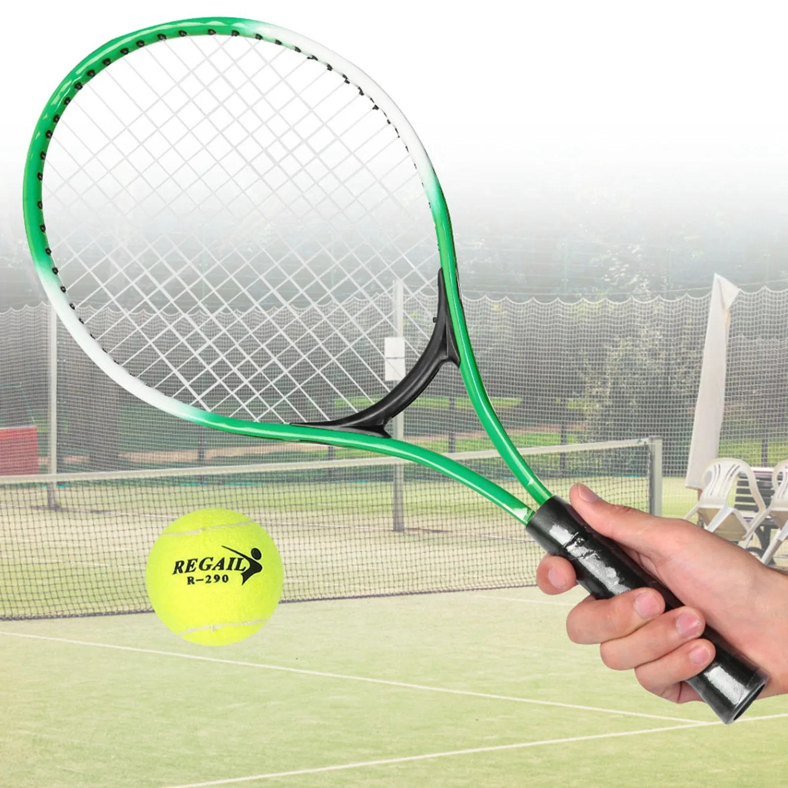 

2Pcs Children Tennis Racquet Children Tennis Racket Beginner Practice Racquet Accessory Practice Rackets with Ball and Carry Bag